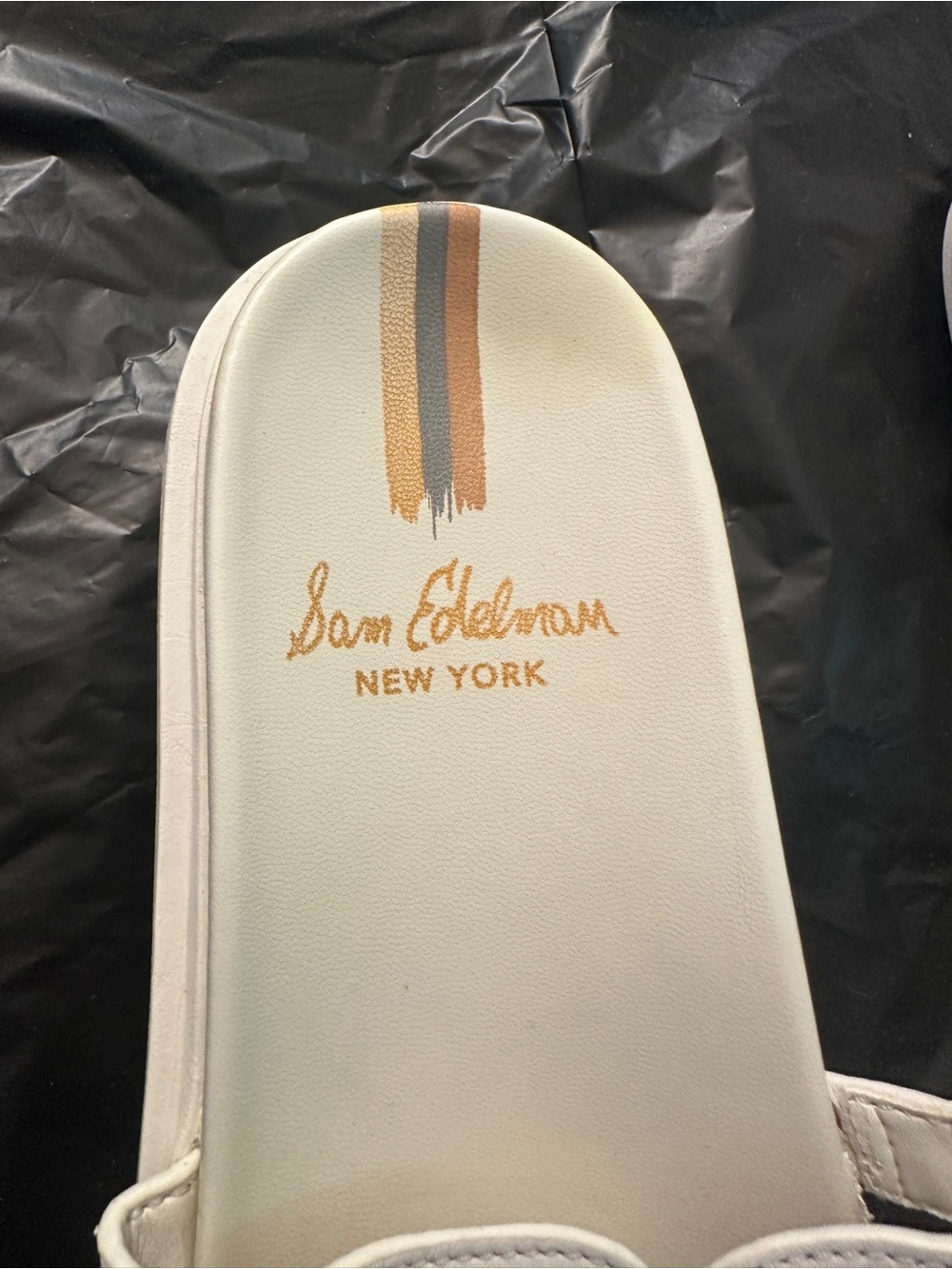 Sam Edelman New York Valeri White Leather Sandal Size 6.5M - Picture 2 of 8